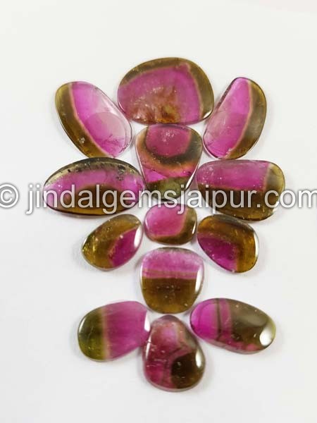 Watermelon Tourmaline Smooth Slices
